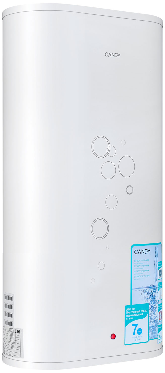 Водонагреватель накопительный Candy CF80V-P2 INOX, 80 литров, 2 кВт. — фото 2