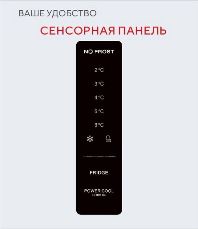 Двухкамерный холодильник Esperanza RFH C30NFUD W — фото 2