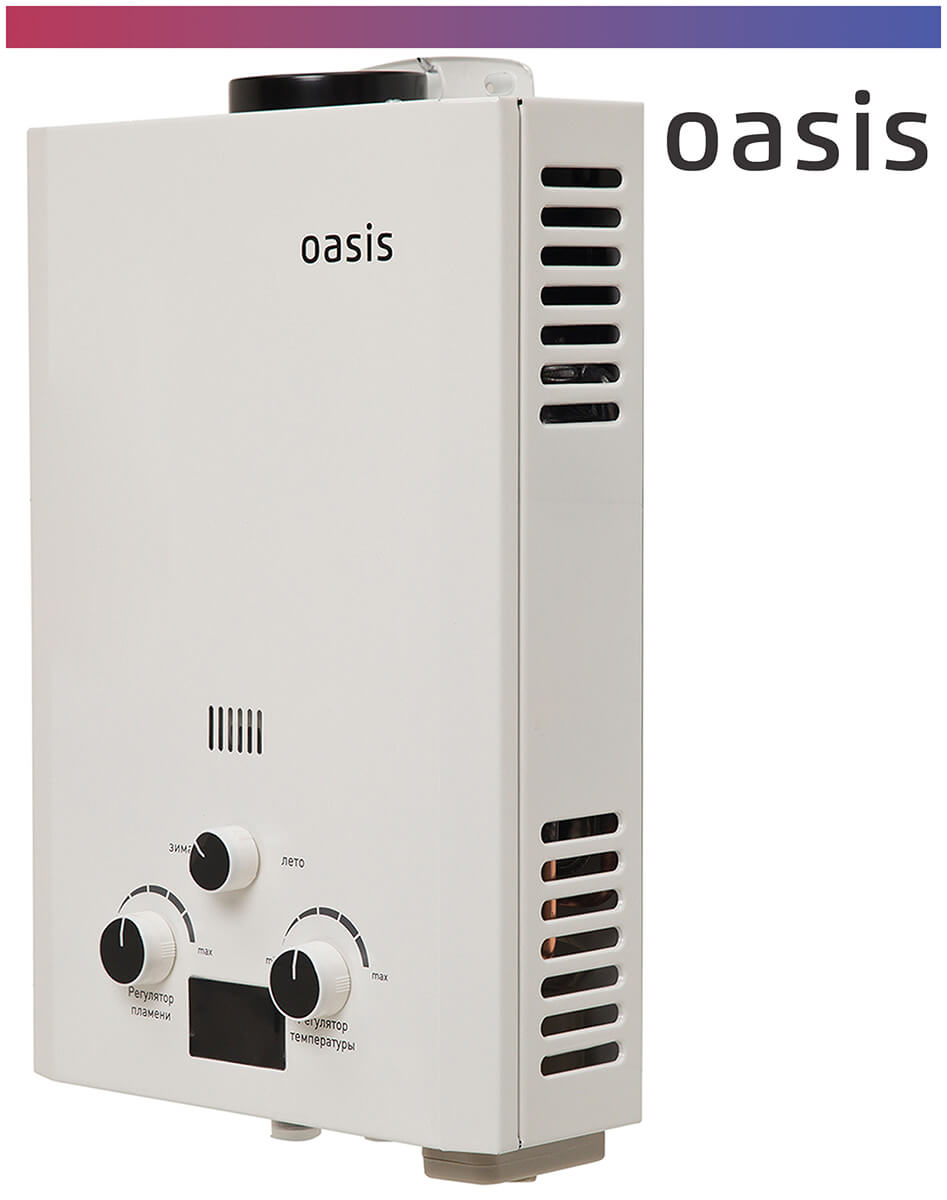 Газовый водонагреватель Oasis OR-20 W белый — фото 2