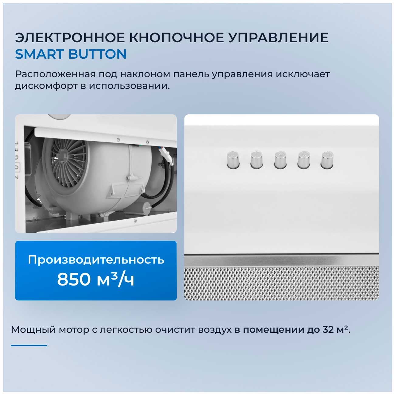 Вытяжка Zugel ZHI522W белая — фото 3