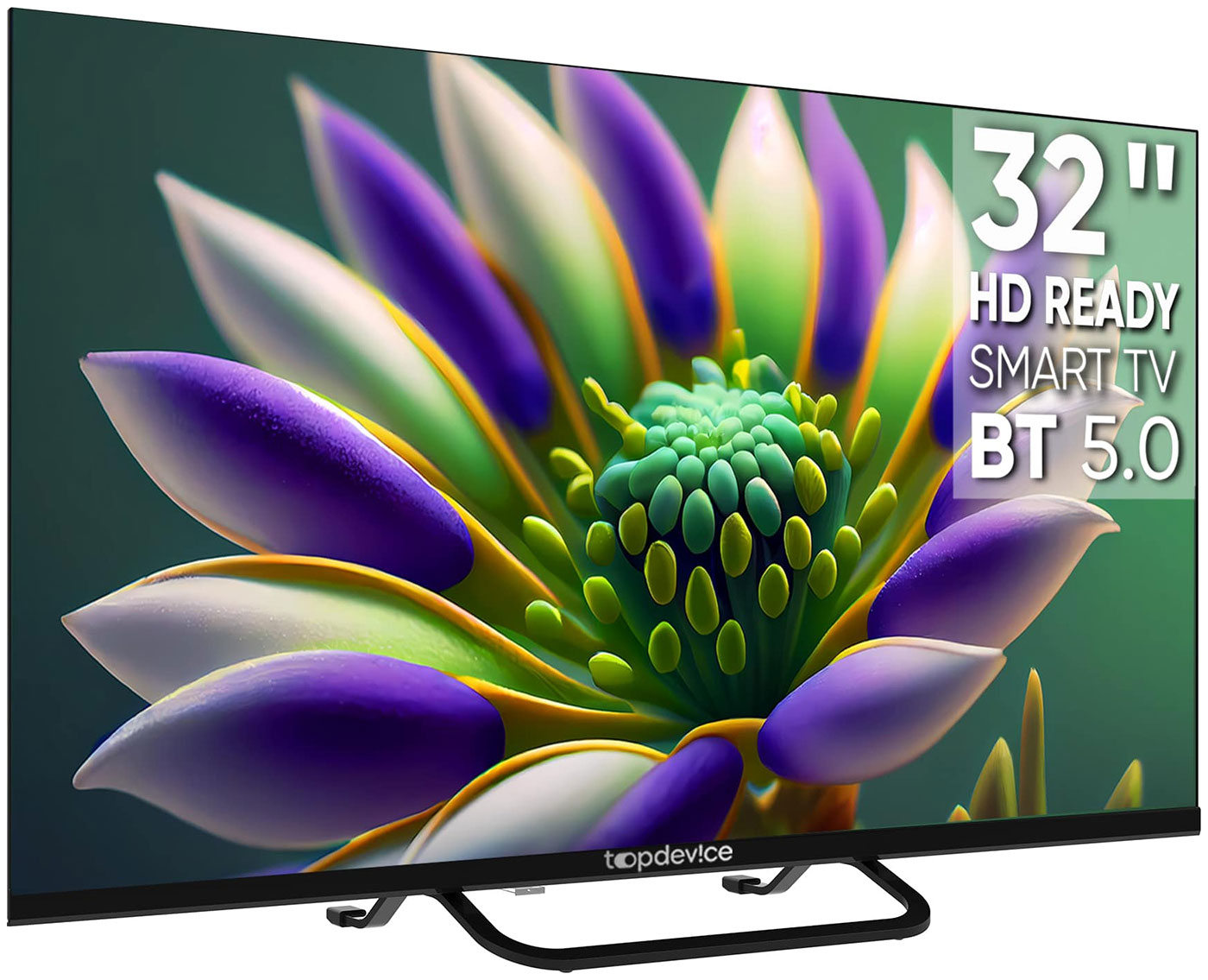 Телевизор Topdevice TV 32 FRAMELESS NEO CS04 (TDTV32CS04H_BK) черный — фото 2