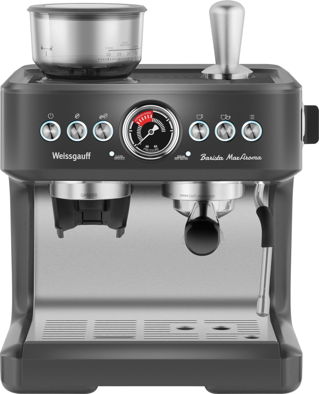 Кофеварка Weissgauff WCM 685 Barista MaxAroma Pro Inox