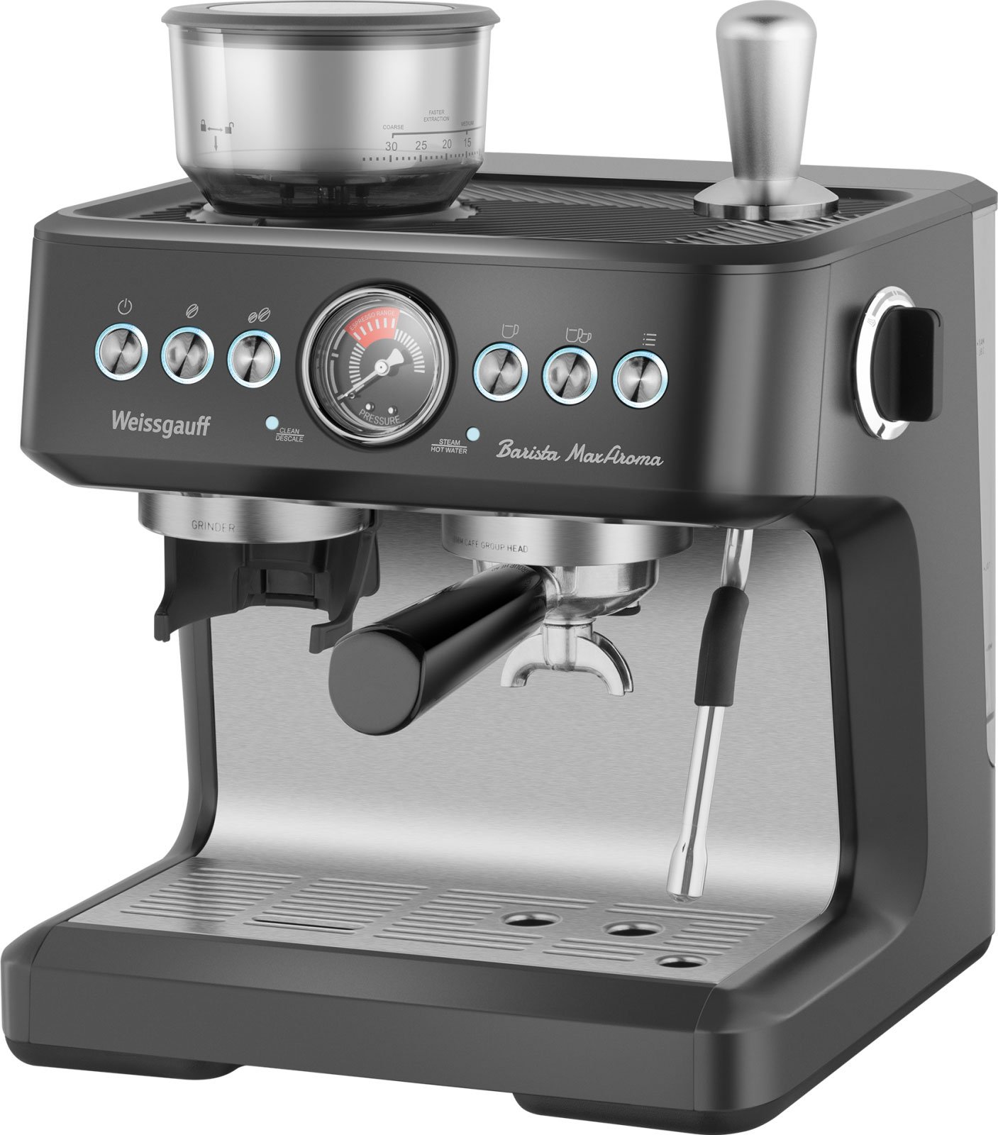 Кофеварка Weissgauff WCM 685 Barista MaxAroma Pro Inox — фото 3