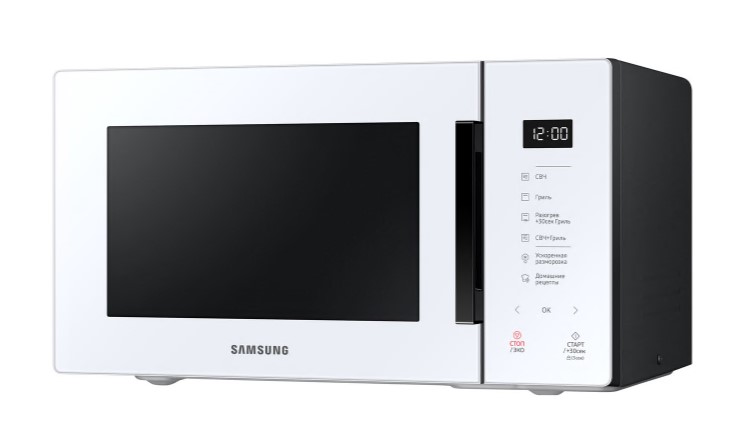 Микроволновая печь 23L GRILL MG23T5018AW/BW белый SAMSUNG