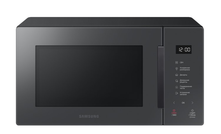 Микроволновая печь 23L SOLO MS23T5018AC/BW серый SAMSUNG