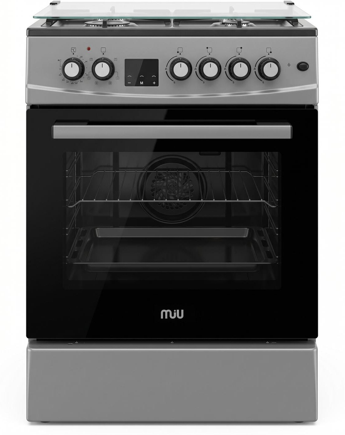 Газоэлектрическая плита MIU Harisma 61 Lid серая