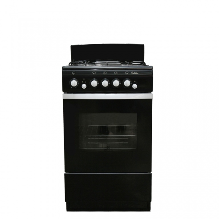 Плита Газовая De Luxe 5040.36г черный реш.эмаль