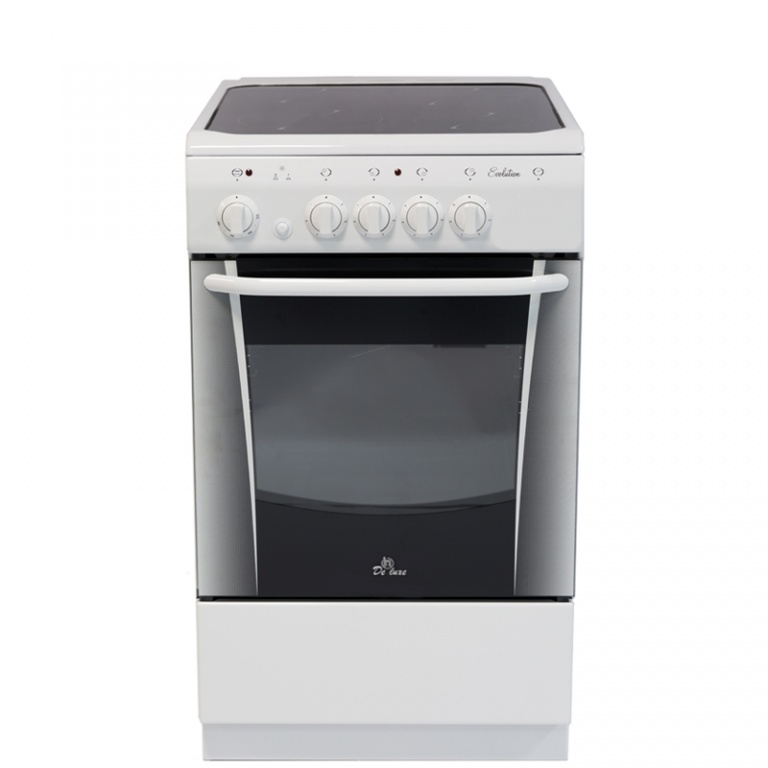 Плита Электрическая De Luxe 506004.04эс белый стеклокерамика