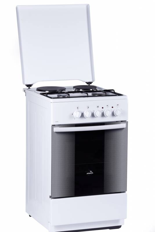 Плита Комбинированная Flama RK 2211 W белый реш.эмаль