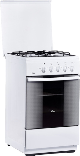Плита Газовая Flama FG 2406 W белый реш.сталь