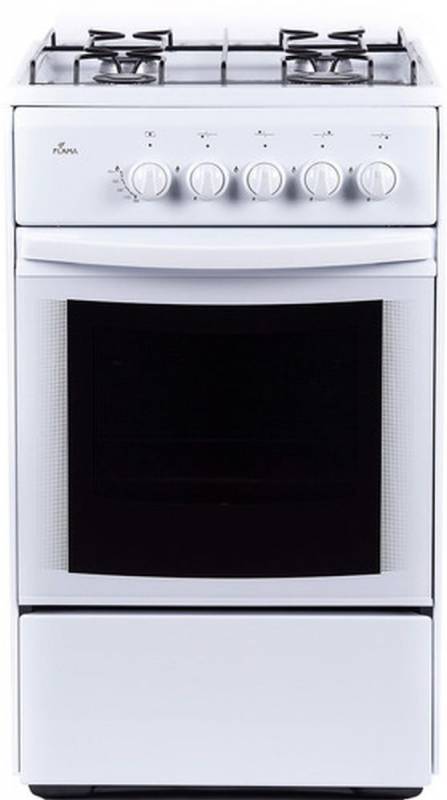 Плита Газовая Flama RG 24026 W белый реш.сталь