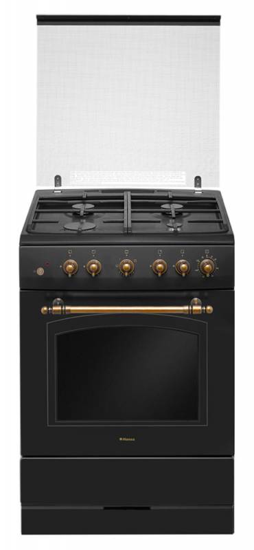 Плита Газовая Hansa FCGA62109 черный реш.чугун