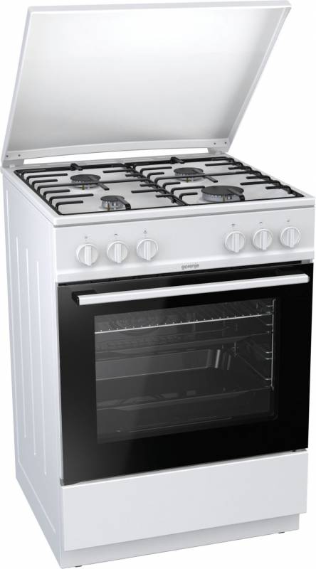 Плита Газовая Gorenje G6111WH белый реш.эмаль