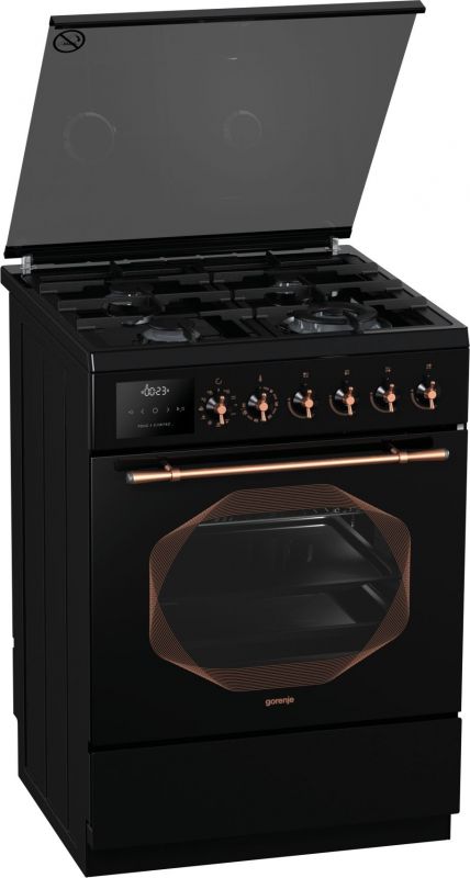 Плита Комбинированная Gorenje K63INB черный реш.чугун
