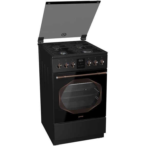 Плита Комбинированная Gorenje K53INB черный реш.чугун