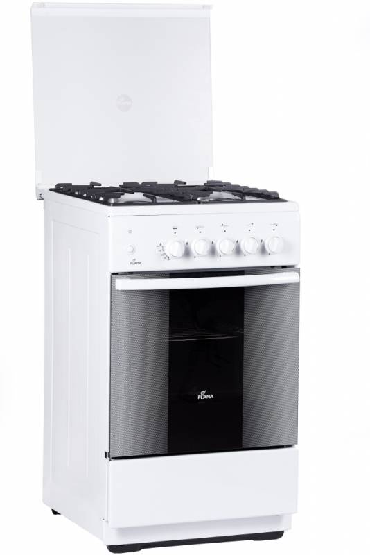 Плита Газовая Flama FG 24215 W белый реш.чугун