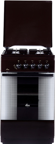 Плита Газовая Flama FG 2402 B коричневый реш.сталь