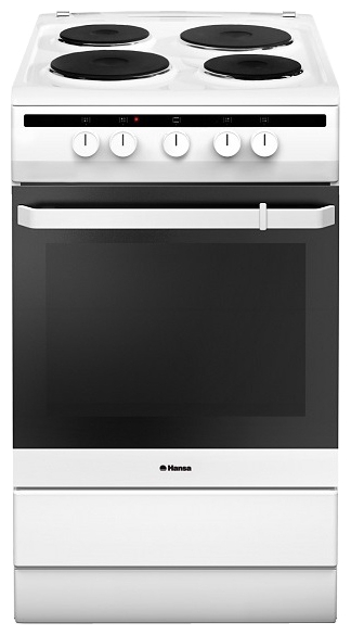 Плита Электрическая Hansa FCEW53001 белый эмаль