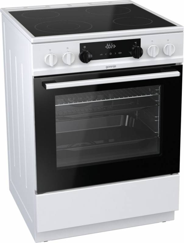 Плита Электрическая Gorenje EC6341WC белый стеклокерамика