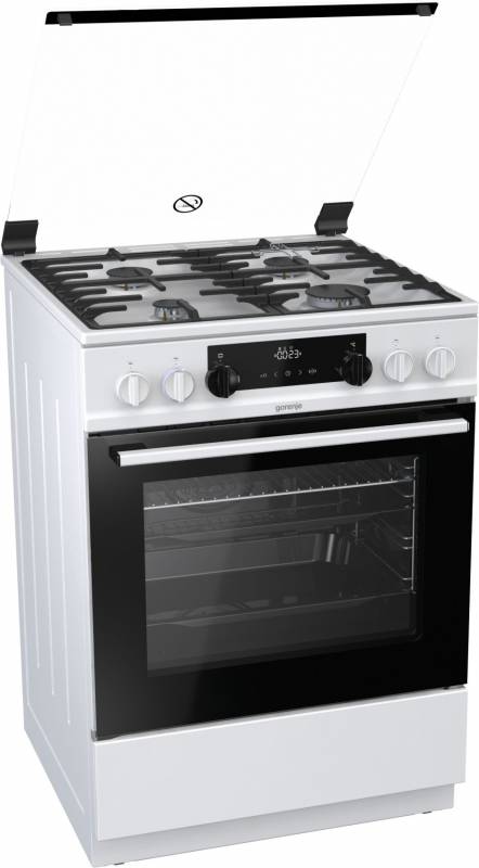 Плита Комбинированная Gorenje K634WF белый реш.чугун