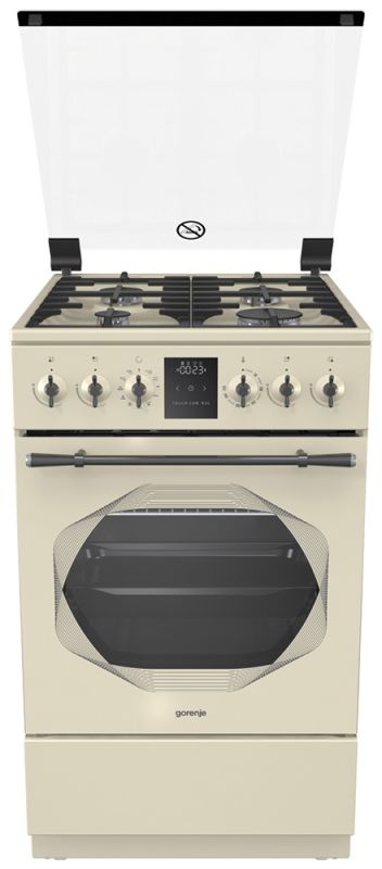 Плита Комбинированная Gorenje K53INI слоновая кость реш.чугун — фото 2