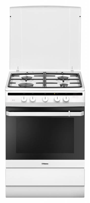 Плита Газовая Hansa FCGW64022 белый реш.чугун