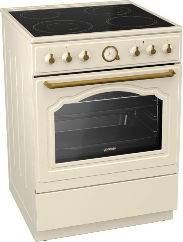 Плита Электрическая Gorenje EC62CLI бежевый стеклокерамика