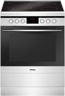 Плита Электрическая Hansa FCCW68225 белый стеклокерамика