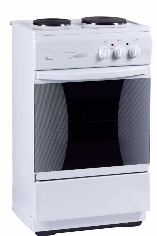 Плита Электрическая Flama CE 3201 W белый эмаль