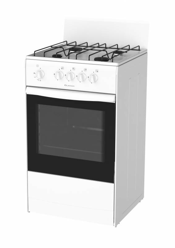 Плита Газовая Darina S4 GM 441 101 W белый реш.сталь