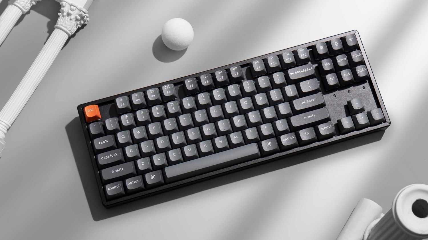 Клавиатура Keychron K8 Max, 87 клавиш, RGB подсветка, Hot-swap, алюм.рамка Keychron Red Switch — фото 2