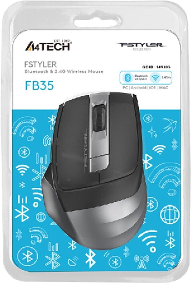 Мышь A4Tech Fstyler FB35C серый и — фото 11