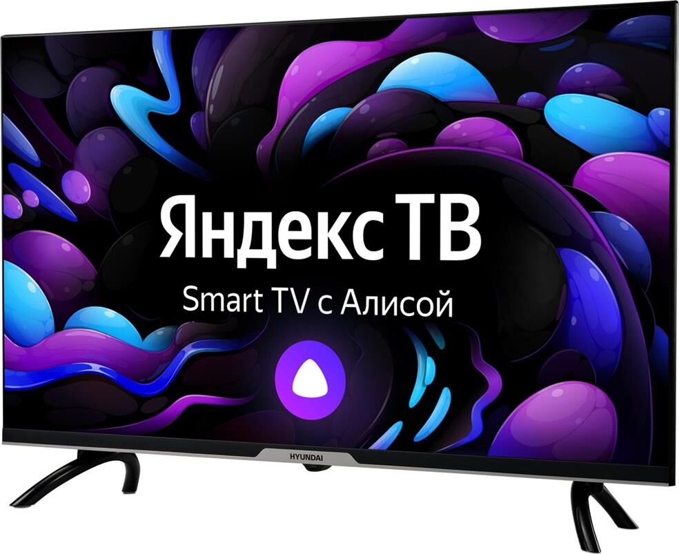 Телевизор LED Hyundai 32" H-LED32BS5003 Smart Яндекс.ТВ Frameless черный/HD/DVB-T/60Hz/DVB-T2/DVB-C/ — фото 2