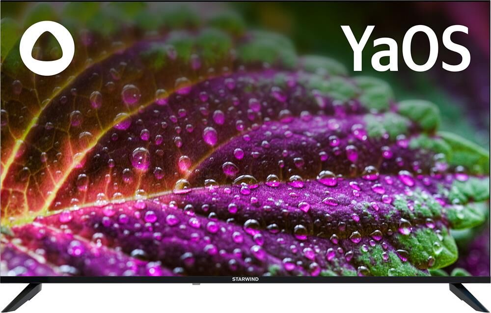 Телевизор LED Starwind 50" SW-LED50UG403 Smart Яндекс.ТВ Frameless черный/4K Ultra HD/DVB-T/60Hz/DVB