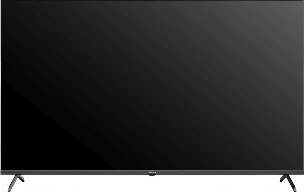 Телевизор QLED Digma 55" DM-LED55UQB31 Smart Google TV Frameless Metal черный/черный/4K Ultra HD/60H
