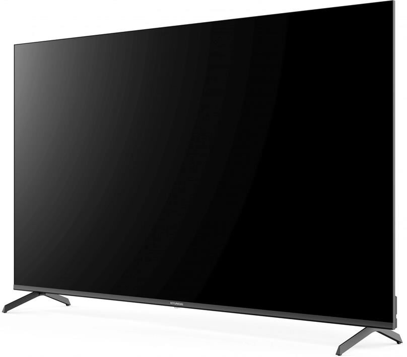 Телевизор LED Hyundai 55" H-LED55BU7009 Smart Android TV Frameless Metal черный/4K Ultra HD/60Hz/DVB — фото 4