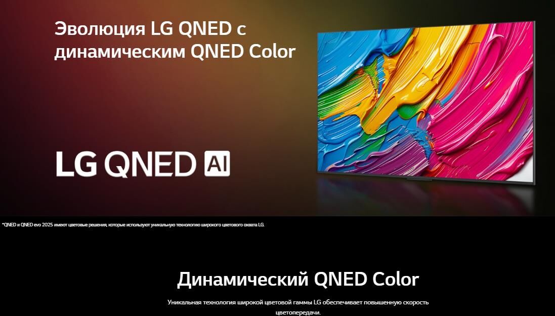 86" Телевизор Q-NED LG 86QNED80A6A.ARUG — фото 7