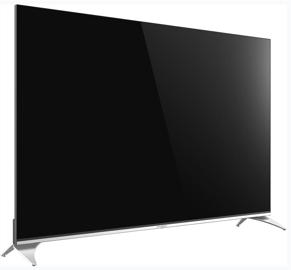 Телевизор QLED Hyundai 65" H-LED65QBU7500 Smart Android TV Frameless черный/серебристый/4K Ultra HD/ — фото 2