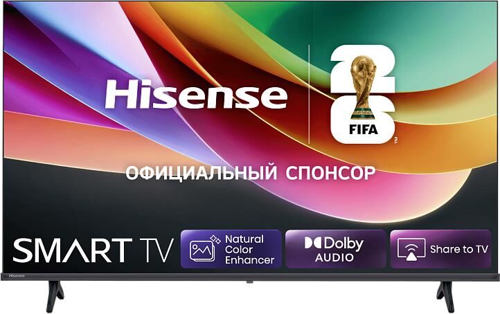 Телевизор HISENSE 40A4S SMART TV Android безрамочный