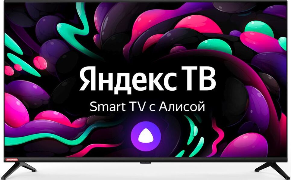 Телевизор LED Starwind 40" SW-LED40SG300 Smart Яндекс.ТВ Frameless черный/FULL HD/DVB-T/60Hz/DVB-T2/