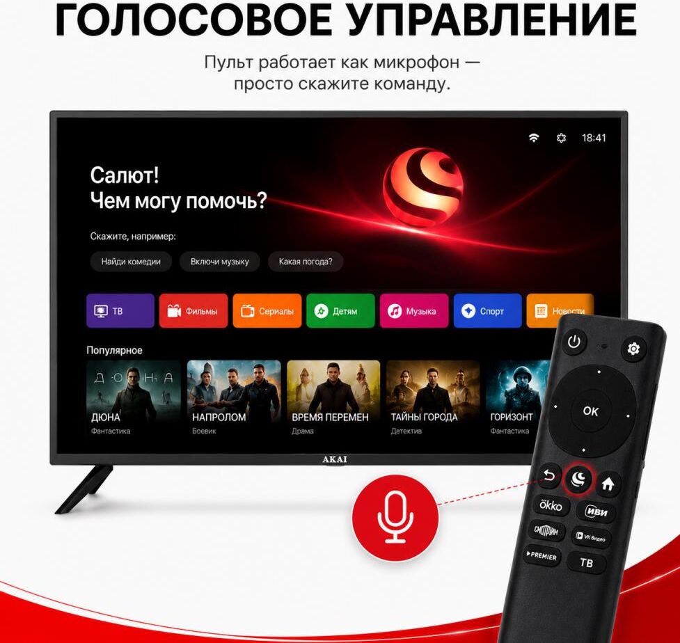 Телевизор AKAI QLED 43" 4K TA43BQ900 — фото 4