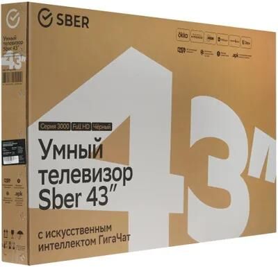 Телевизор SBER SDX-43F3000DBA SMART TV FULL HD — фото 7