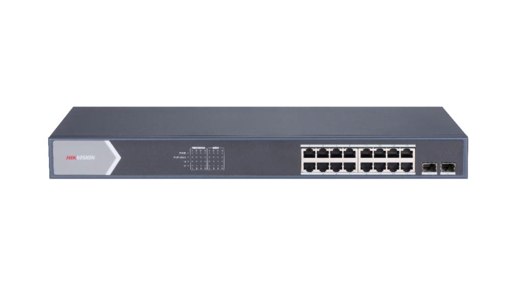 Роутер Hikvision Коммутатор 16PORT 1000M POE DS-3E1518P-SI