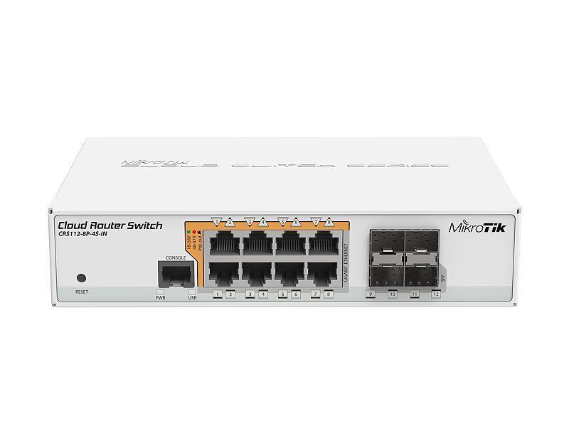 Роутер MikroTik 8PORT 1000M 4SFP CRS112-8P-4S-IN