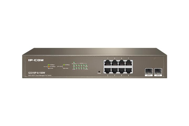 Роутер Tenda Коммутатор 8GE/2SFP POE MANAGED G3310P-8-150W IP-COM