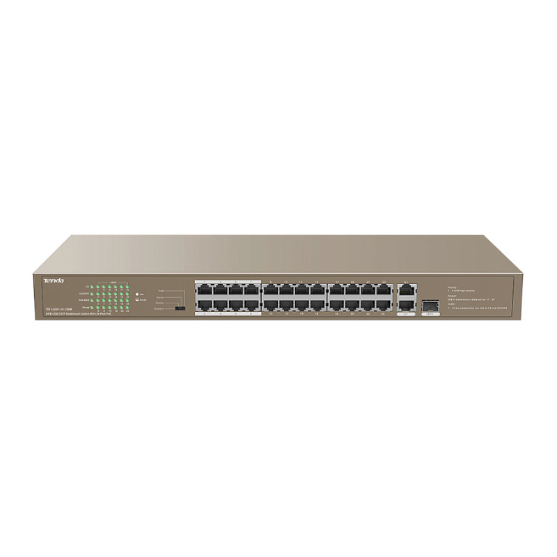 Роутер Tenda Коммутатор 24PORT TEF1126P-24-250W