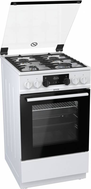 Плита Комбинированная Gorenje K5341WF белый реш.чугун