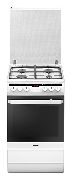 Плита Комбинированная Hansa FCMW58221 белый реш.чугун