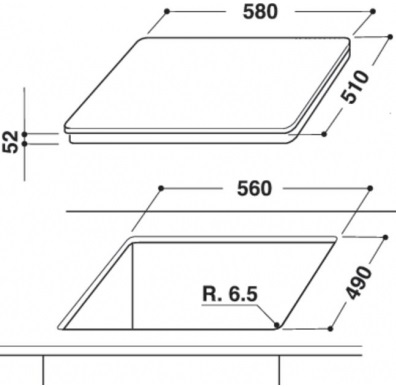 Варочная поверхность Whirlpool ACM 822/NE черный