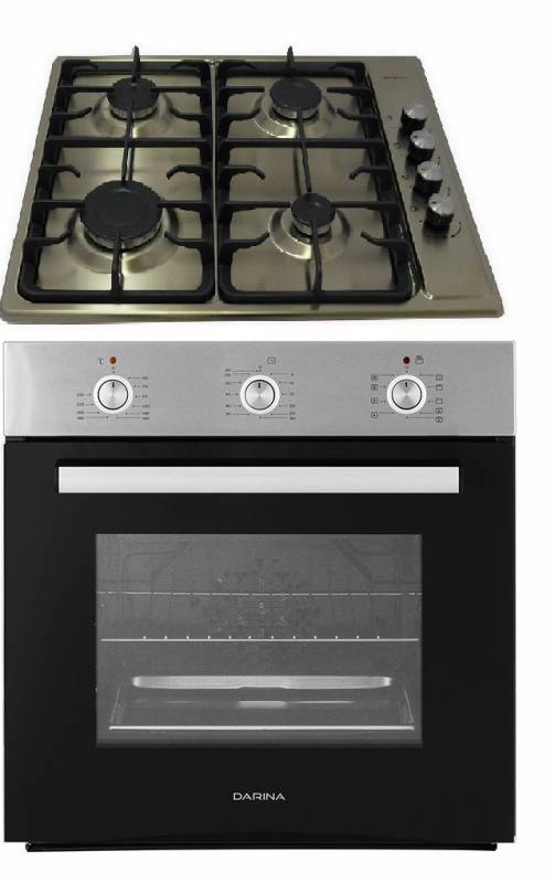 Встраиваемый комплект Darina 1Т1 BGM341 11 X + 1U5 BDE111 707 X3 черный/нержавеющая сталь — фото 3